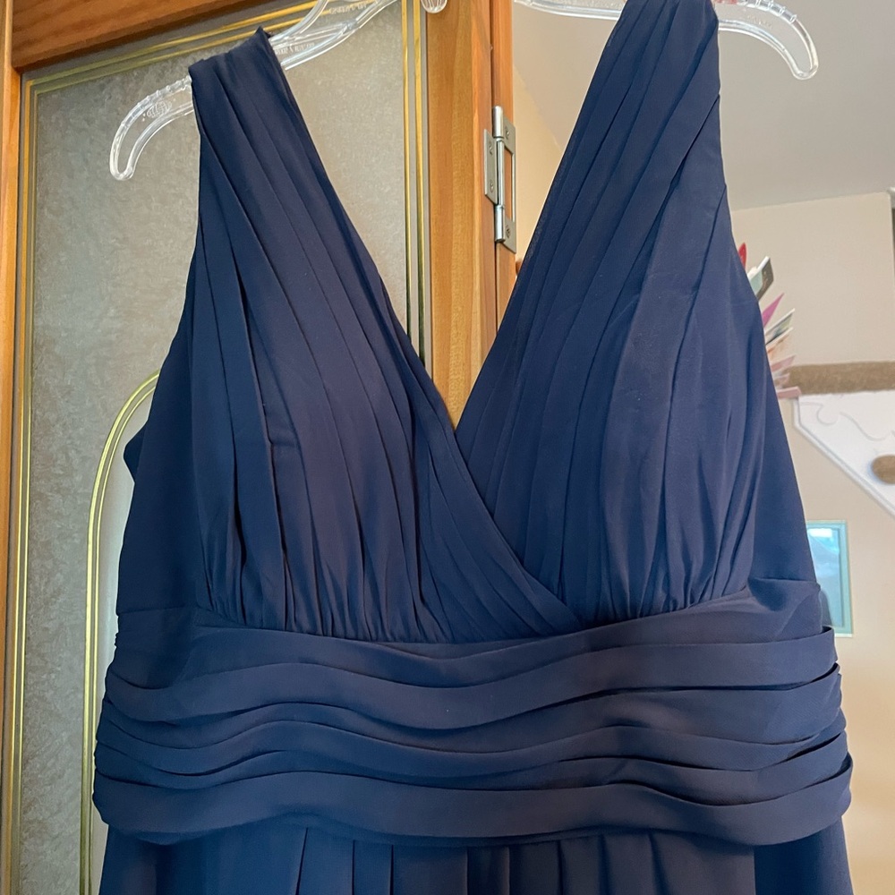 Navy blue bridesmaid dress. Size 16